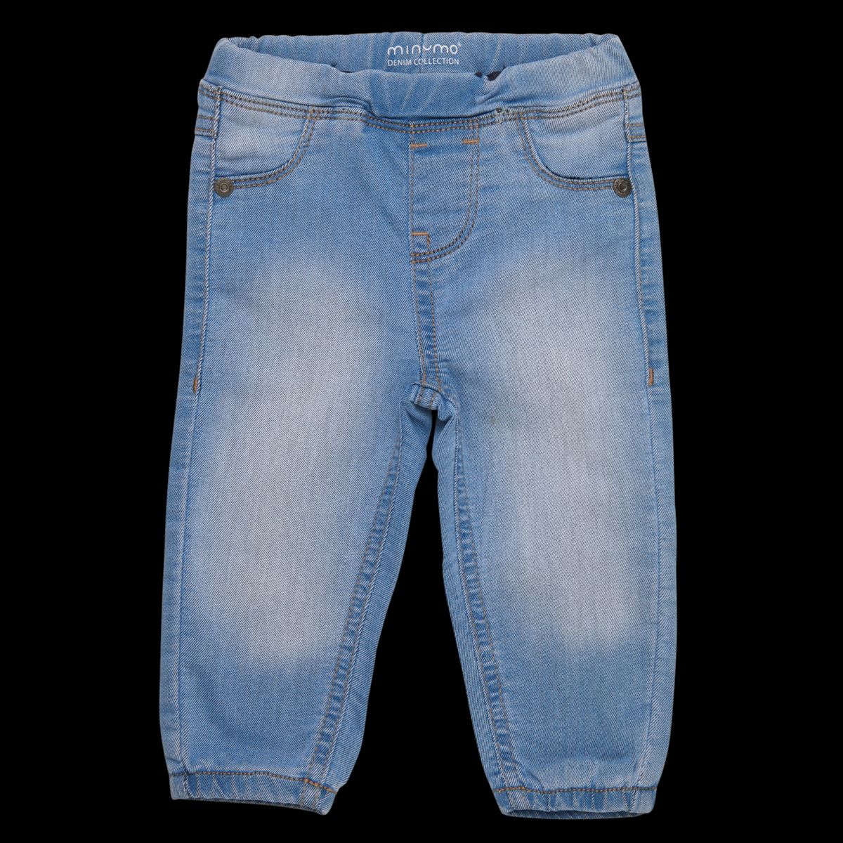 Minymo Drenge Jeans i økologisk bomuld - Light Dusty Blue - 86