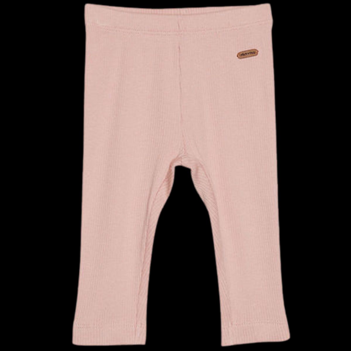 Minymo leggings i rib - Mahogany Rose - 68