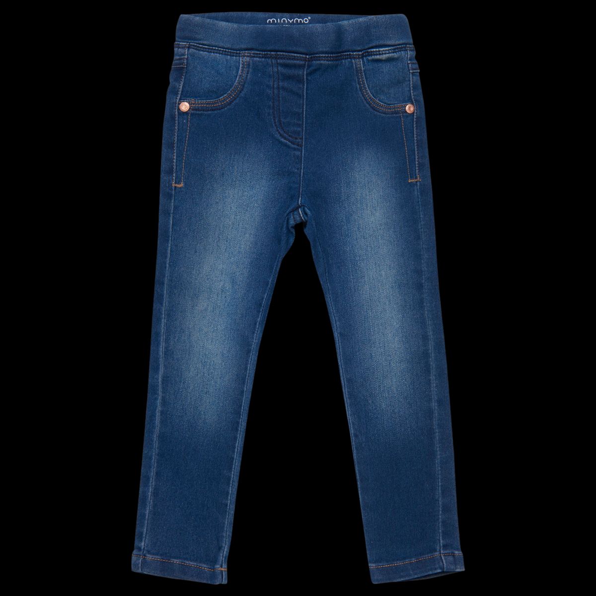 Minymo Pige Jeggings i økologisk bomuld - Denim - 104