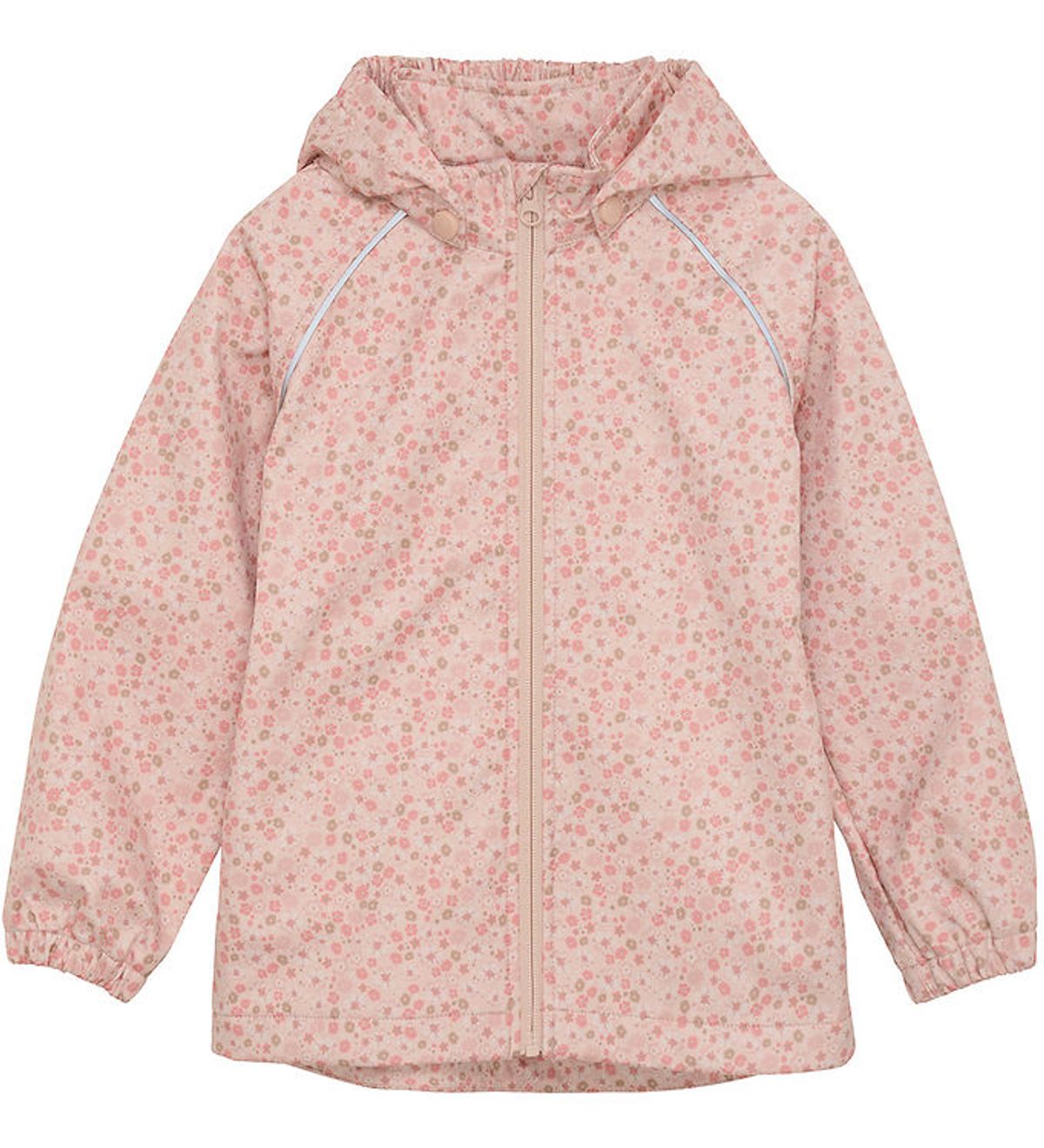 Minymo Softshelljakke - Peach Beige m. Blomster