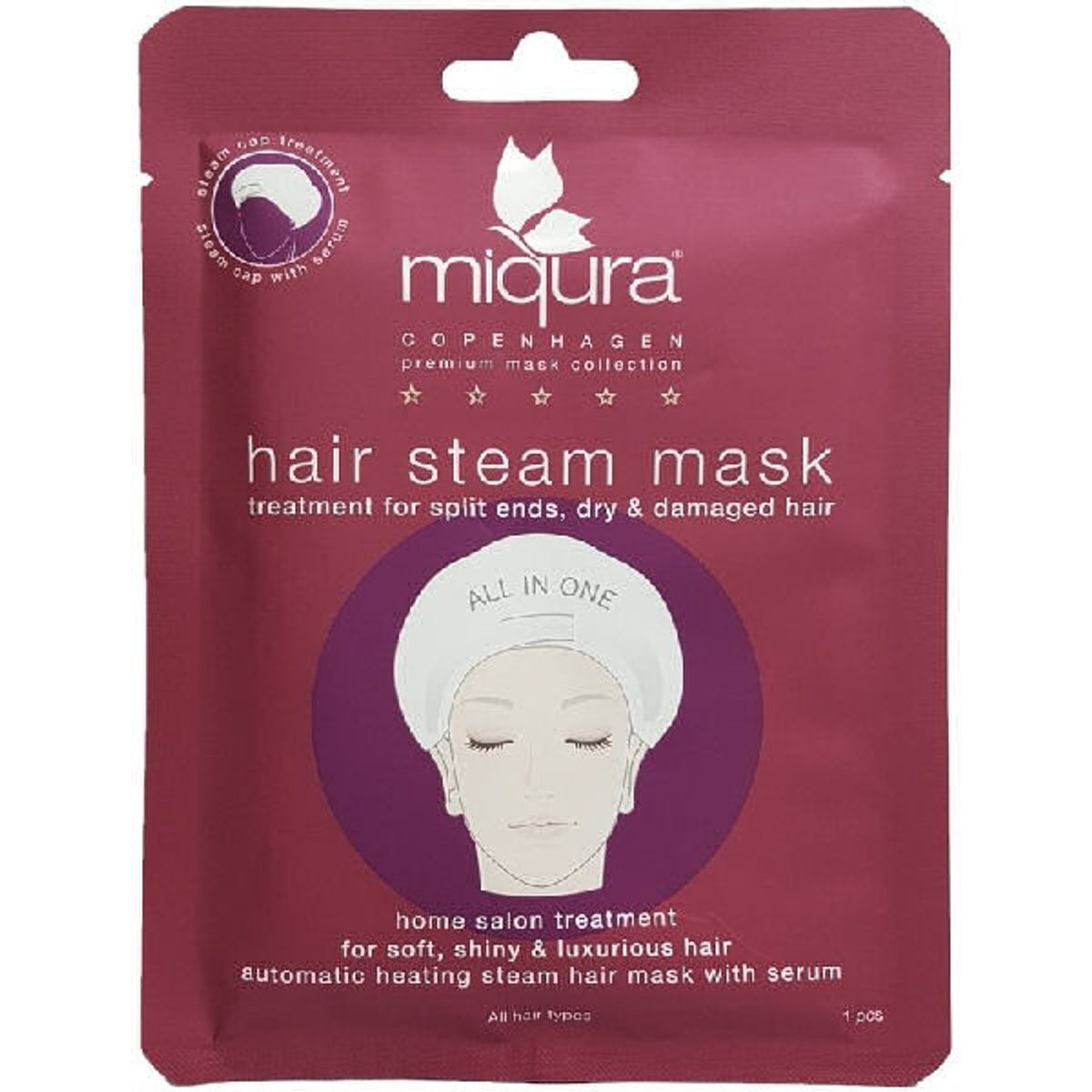 Miqura copenhagen hair steam mask