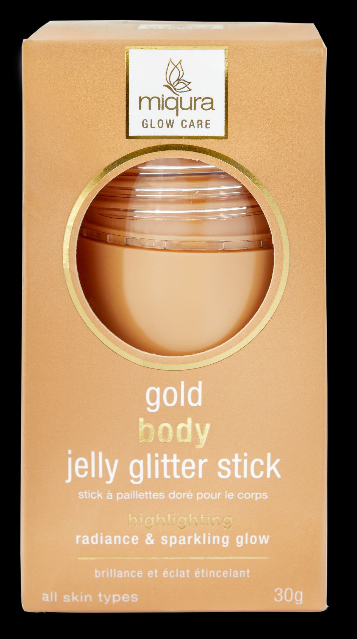 Miqura jelly glitter stick - Gold