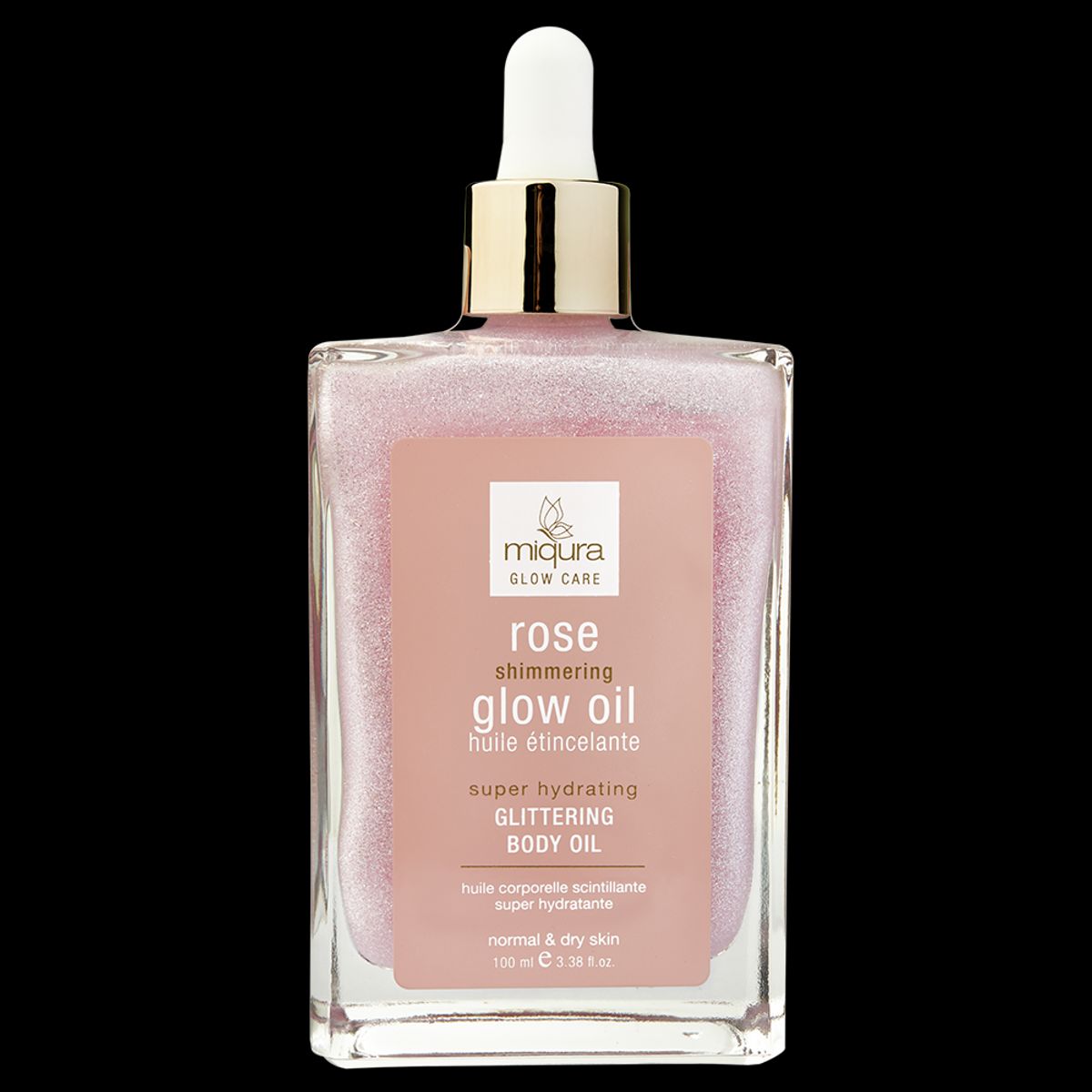 Miqura rose shimmering glow oil