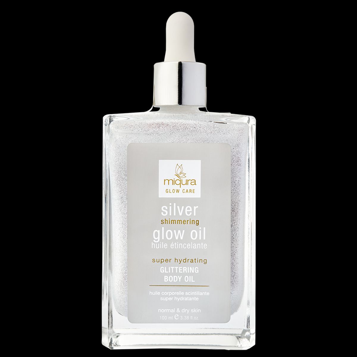 Miqura silver shimmering glow oil