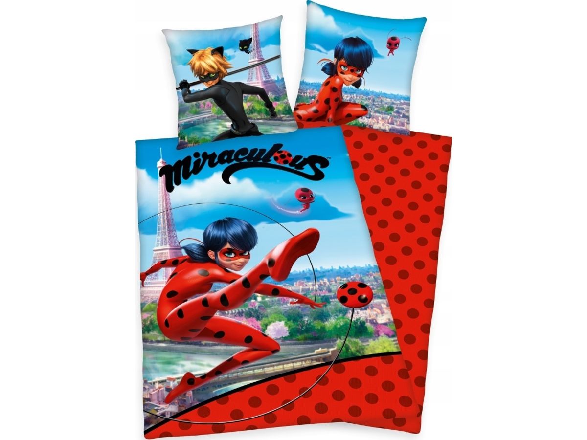 Miraculous Ladybug Sengetøj - 100 Procent Bomuld