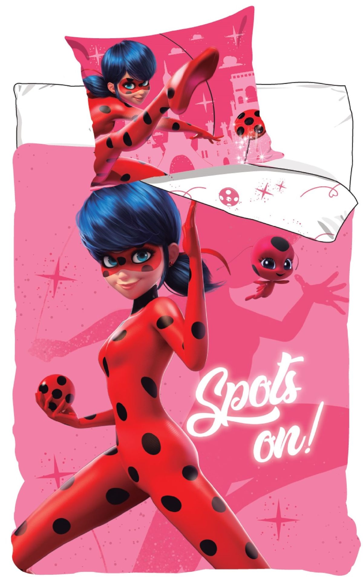 Miraculous Ladybug 'Spots on' Sengetøj - 100 Procent Bomuld