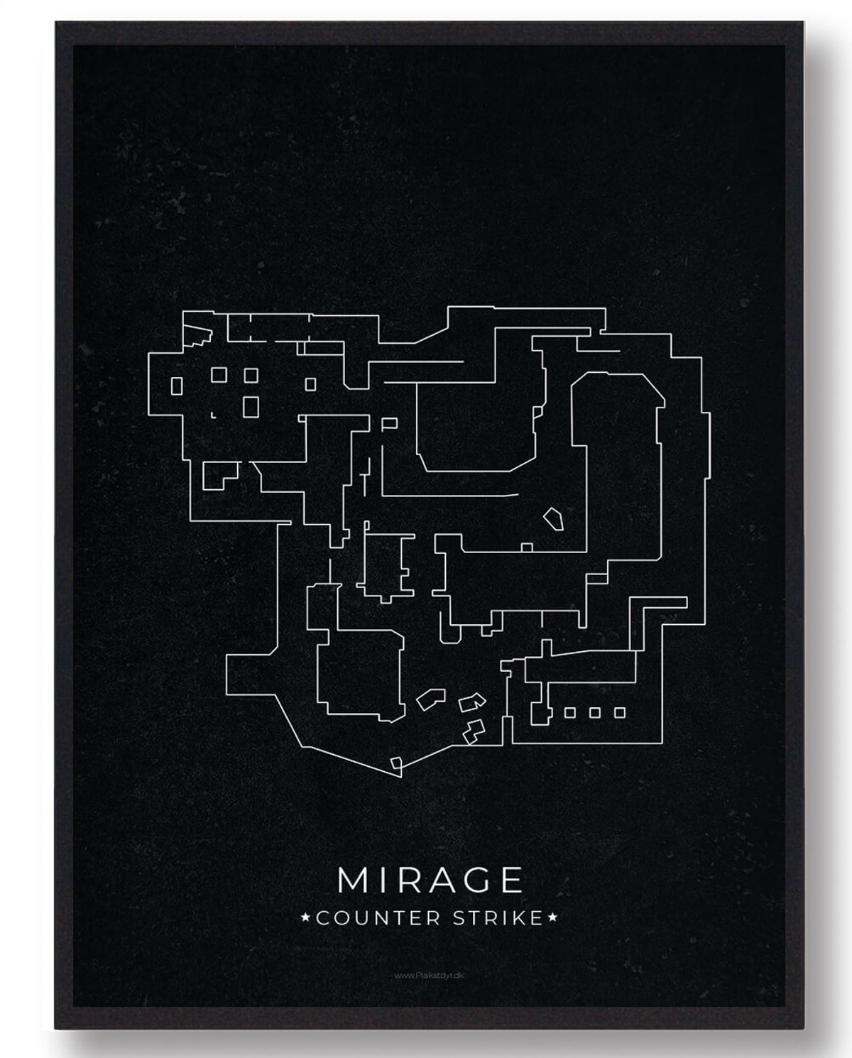 Mirage map - CS gamerplakater (Størrelse: L - 50x70cm (B2))