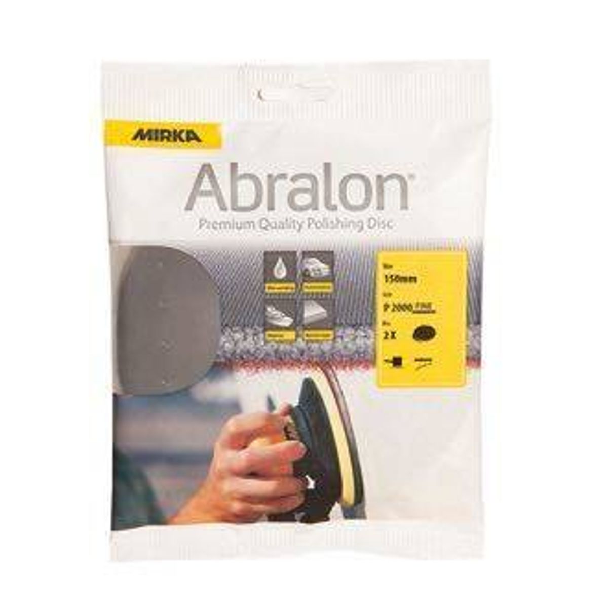 Mirka abralon Ø150mm p4000 - 2stk - 1679014