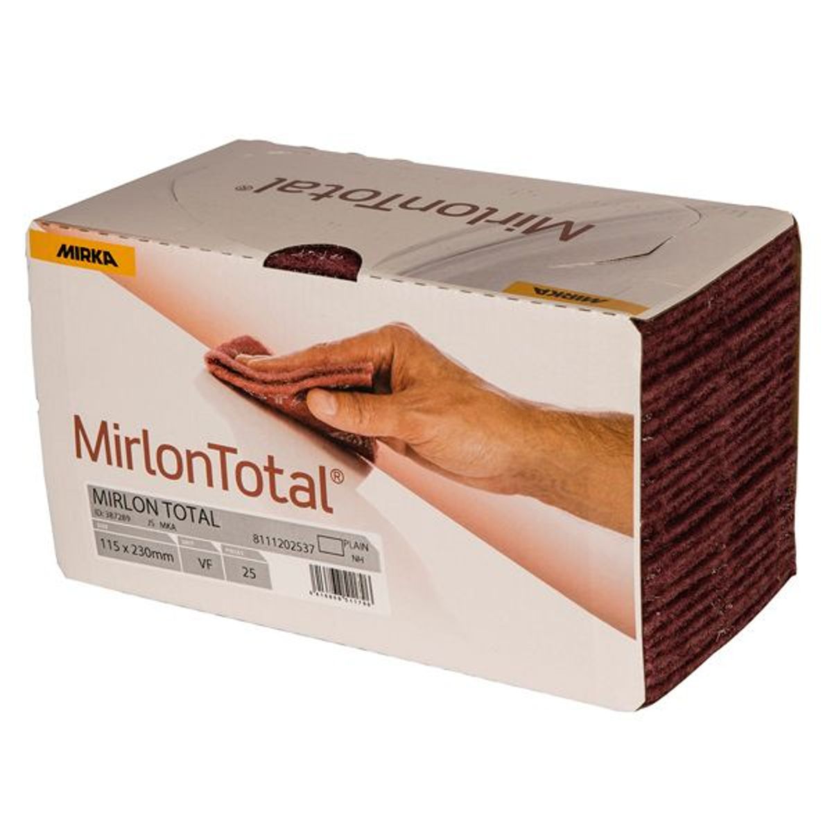 Mirka Mirlon total slibesvampe 360 rød 115x230mm 25stk pk - 1602192