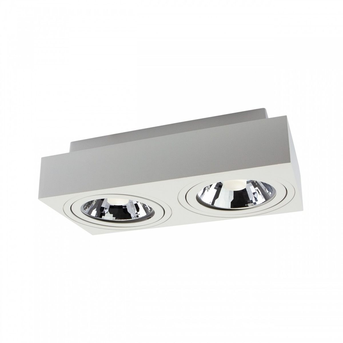 Mirora AR111 Overflade GU10 - 250V, IP20, 293x145x85mm, Hvid, Rektangulær, Justerbar, Spot, Uden Lyskilde.