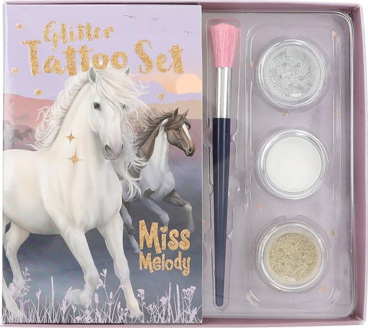 Miss Melody - Glitter Tattoo Sæt Til Børn