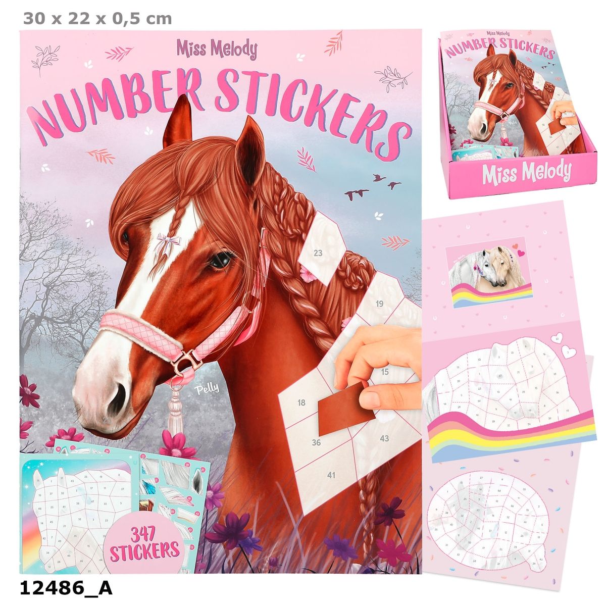 Miss Melody nummer stickers aktivitetsbog