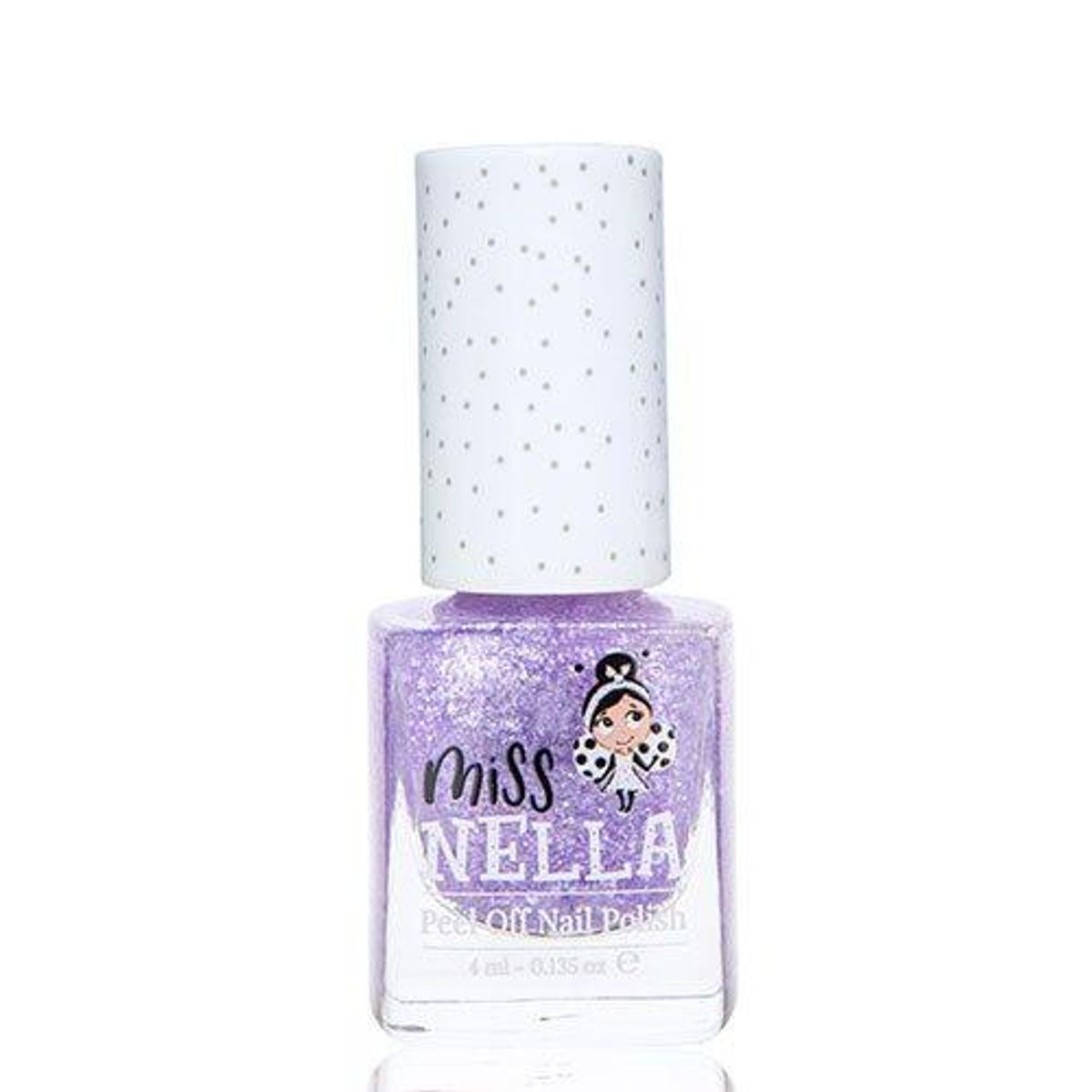 Miss Nella Peel Off Neglelak Sparkly Zebra, 4ml