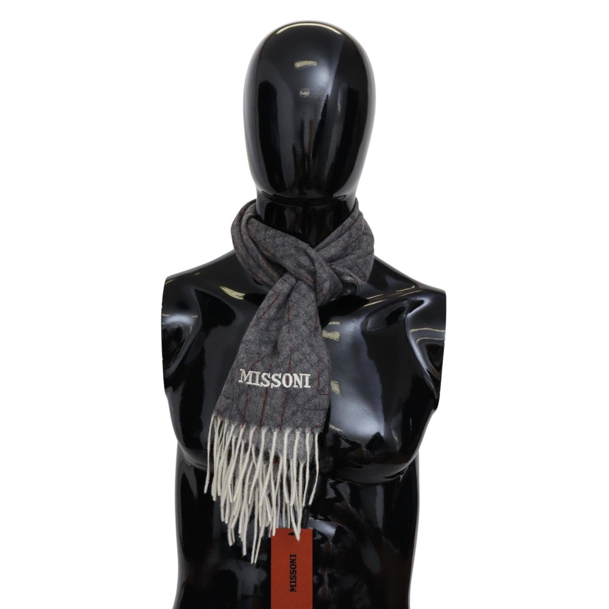 Missoni Elegant Unisex Cashmere Scarf with Signature Pattern