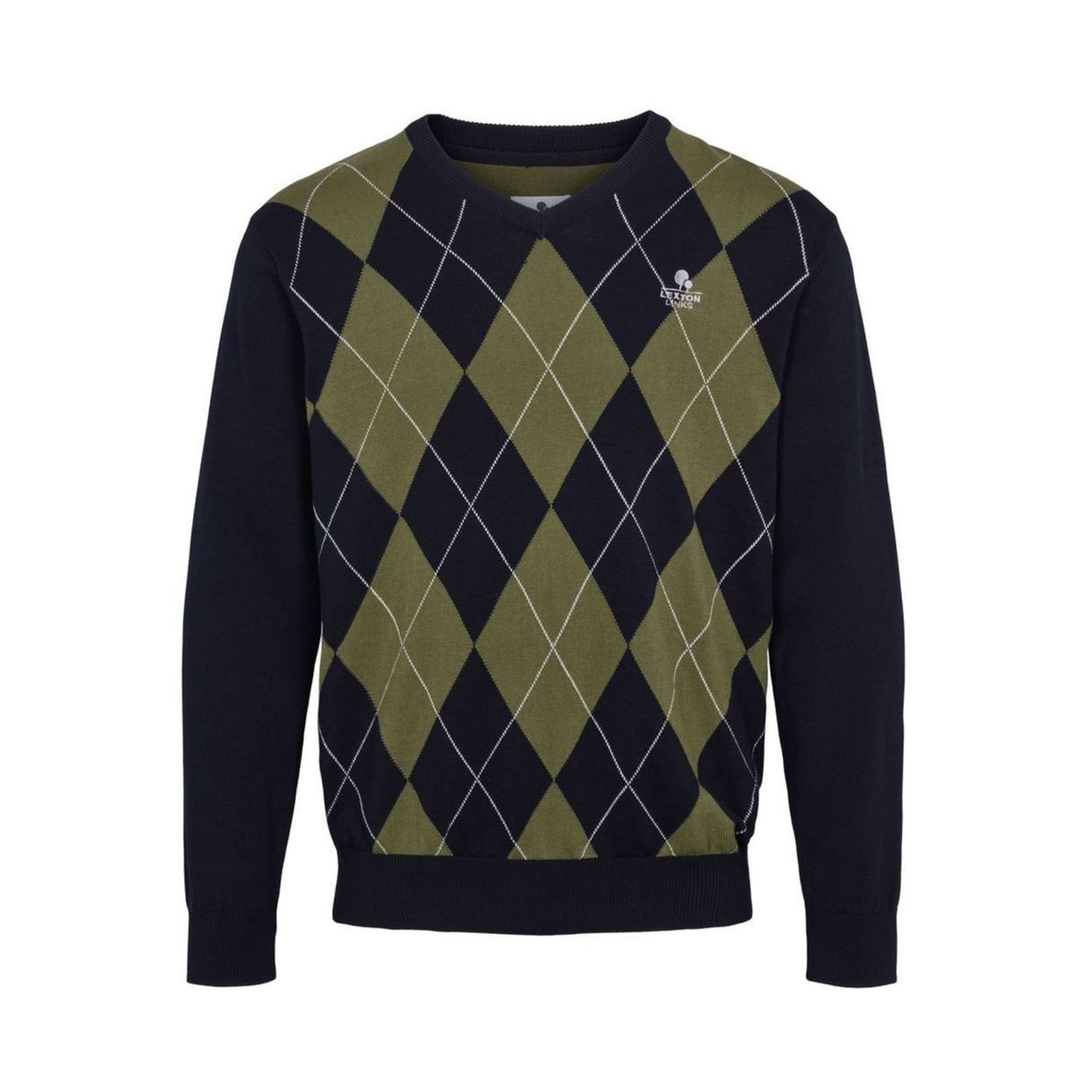 Mitchel Pullover Navy Argyle S