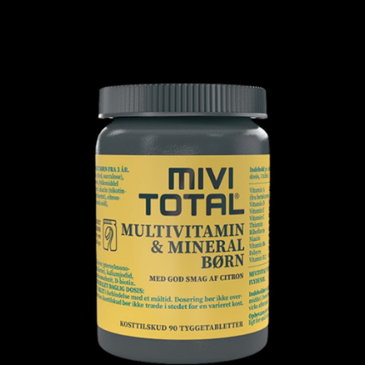 Mivi Total Multivitamin & Mineral Børn - 90 Tyggetabletter