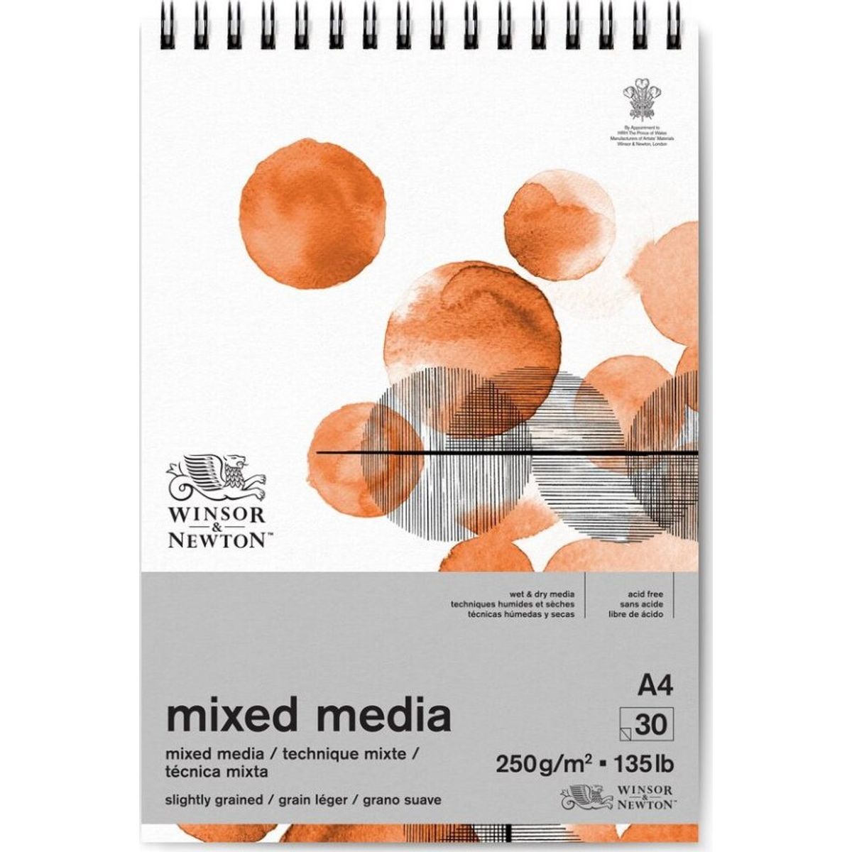 Mixed Media Pad - Skitsebog - A4 - 30 Sider - Winsor & Newton