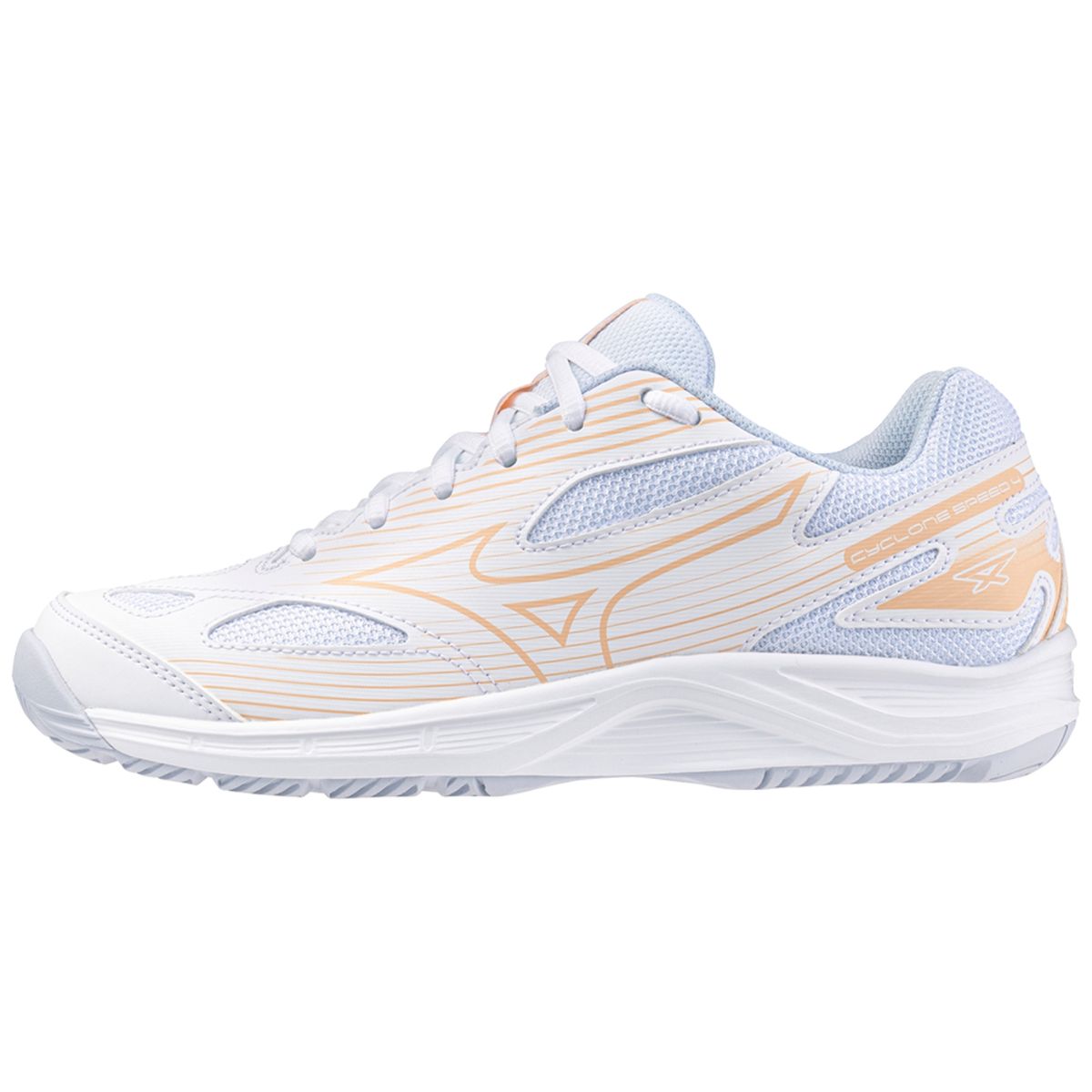 Mizuno Cyclone Speed 4 Women White/Peach Parfait