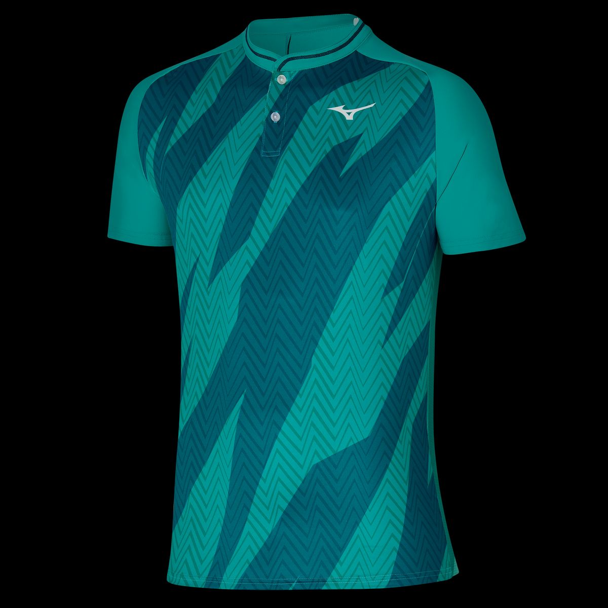 Mizuno Shadow Polo (Mens, Turkis) - XXL