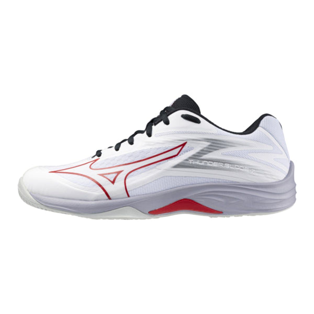 Mizuno Thunder Blade Z Squashsko (White/Salsa/Black) - 42