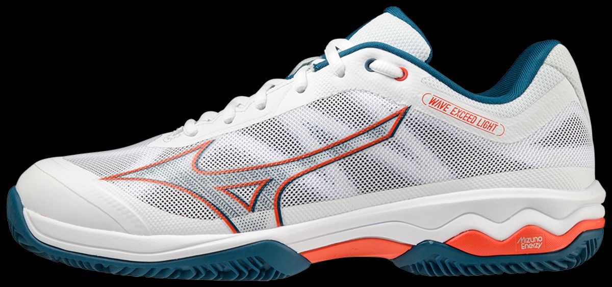 Mizuno Wave Exceed Light CC (Mens, Hvid/Orange) - 40