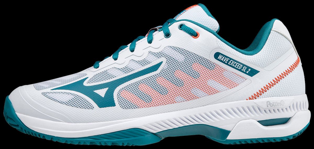 Mizuno Wave Exceed SL 2 CC (Hvid/Turkis) - 42.5