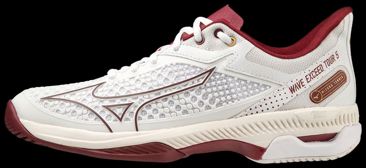 Mizuno Wave Exceed Tour 5 AC Women (White/Cabernet/Papyrus) - 38