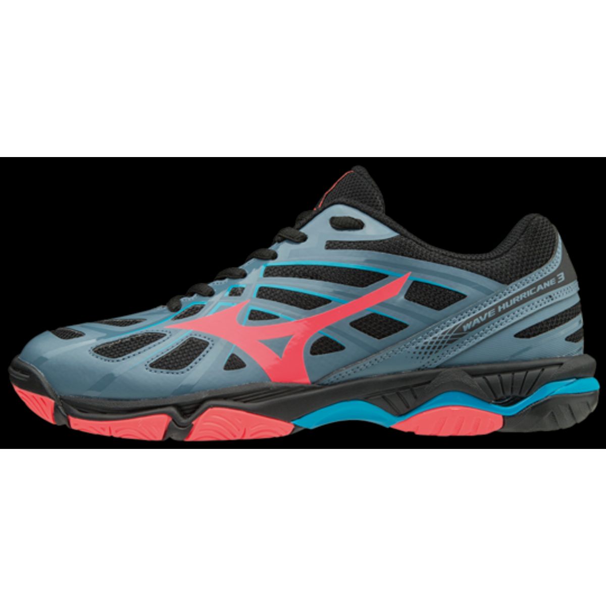 Mizuno Wave Hurricane 3 (Grå/Pink) - 36,5