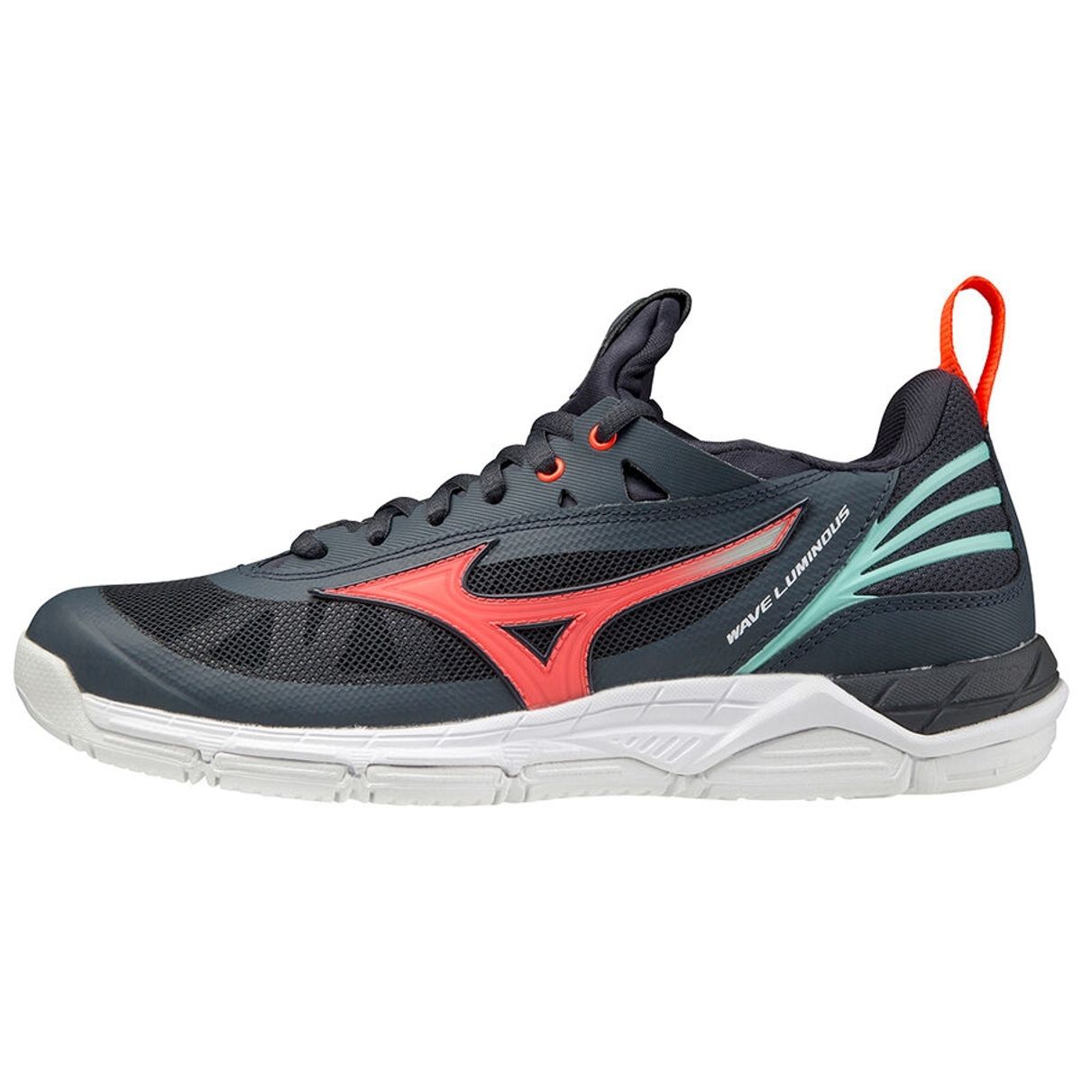 Mizuno Wave Luminous Dame Navy/Koral/Isgrå