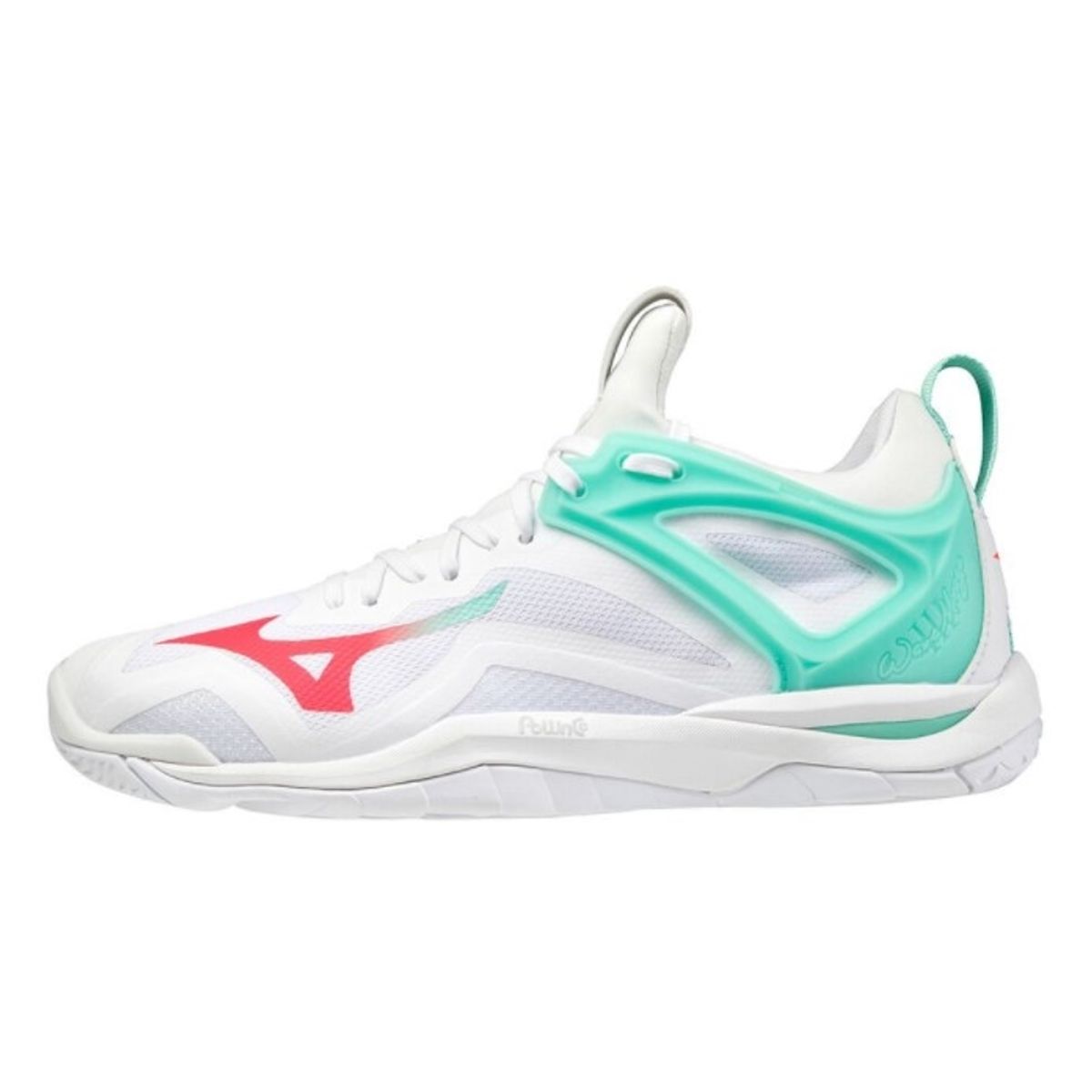 Mizuno Wave Mirage 3 Dame Hvid/Turkis