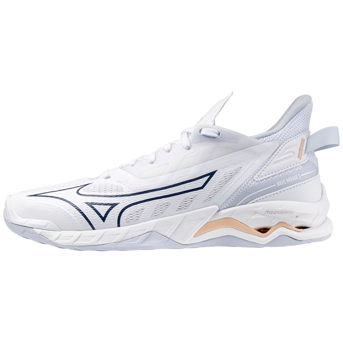 Mizuno Wave Mirage 5 Women White/Navy Peony