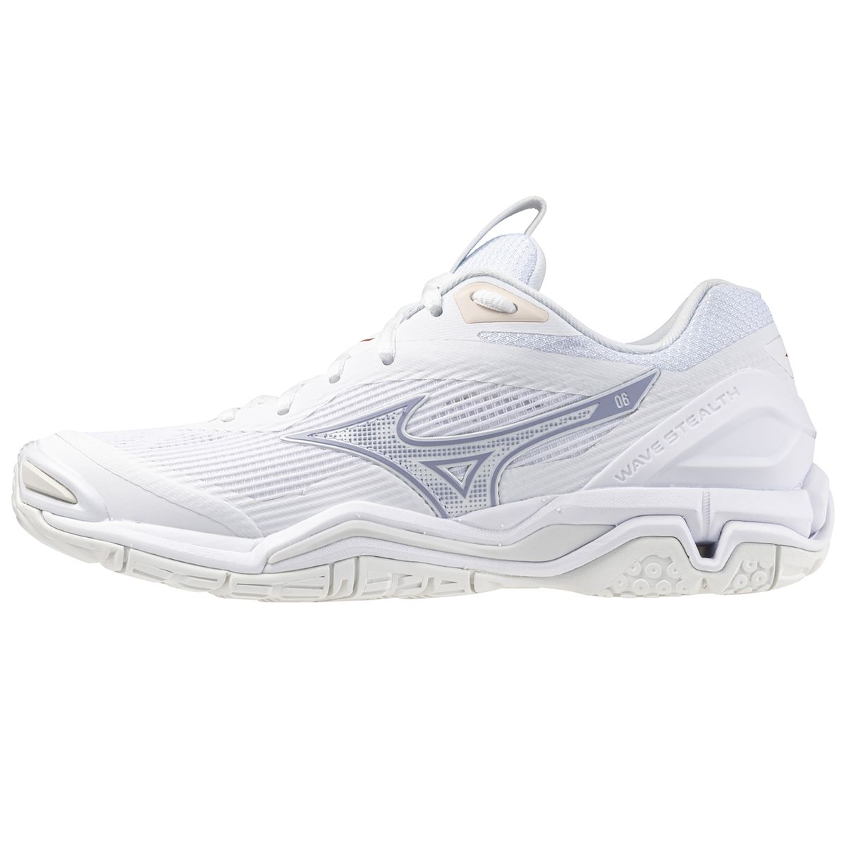 Mizuno Wave Stealth 6 Women White/Aleutian/Cloud Pink