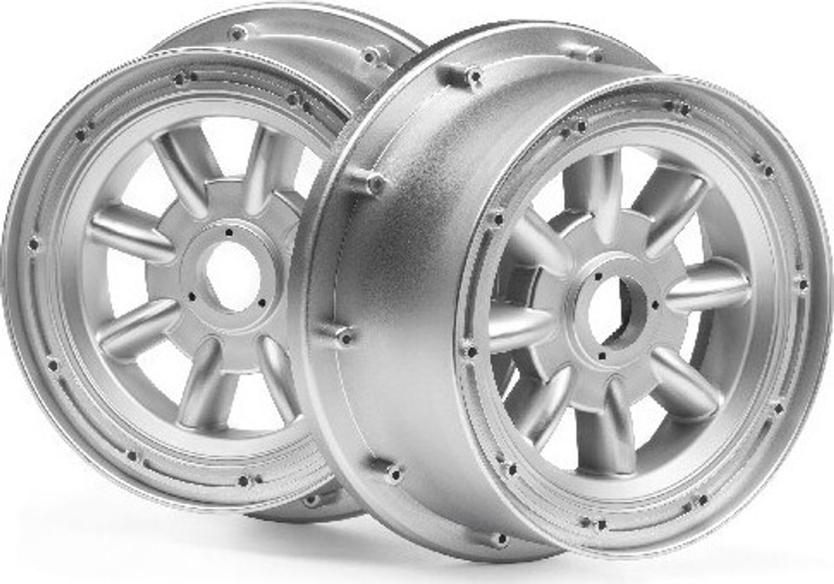 Ml-8 Wheel Silver Front (120x60mm/2pcs) - Hp115765 - Hpi Racing