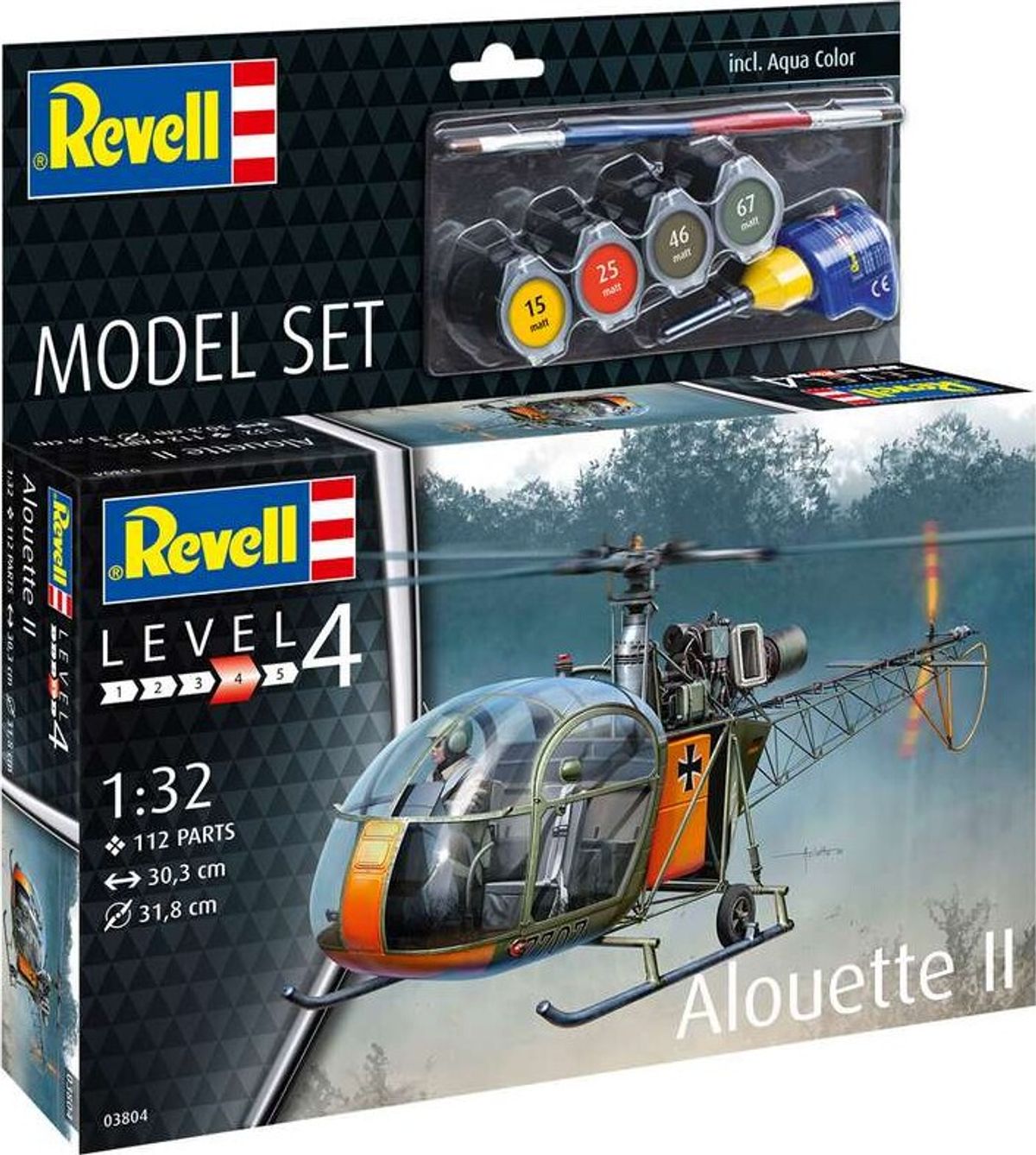 Model Set Alouette Ii 1:32 - 63804 - Revell