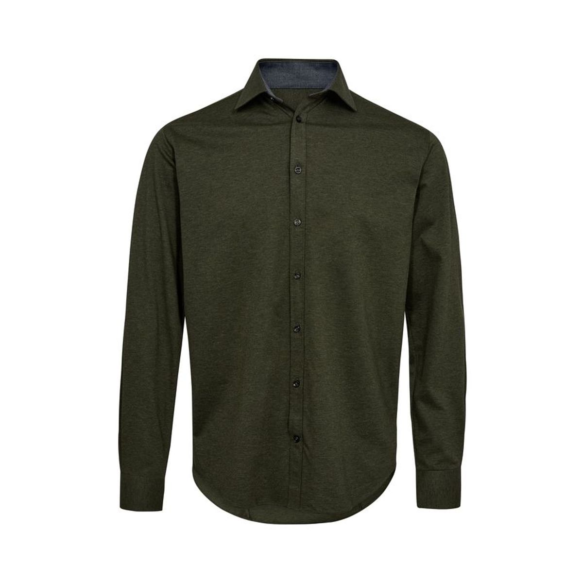 Modern fit knitted shirt l/s