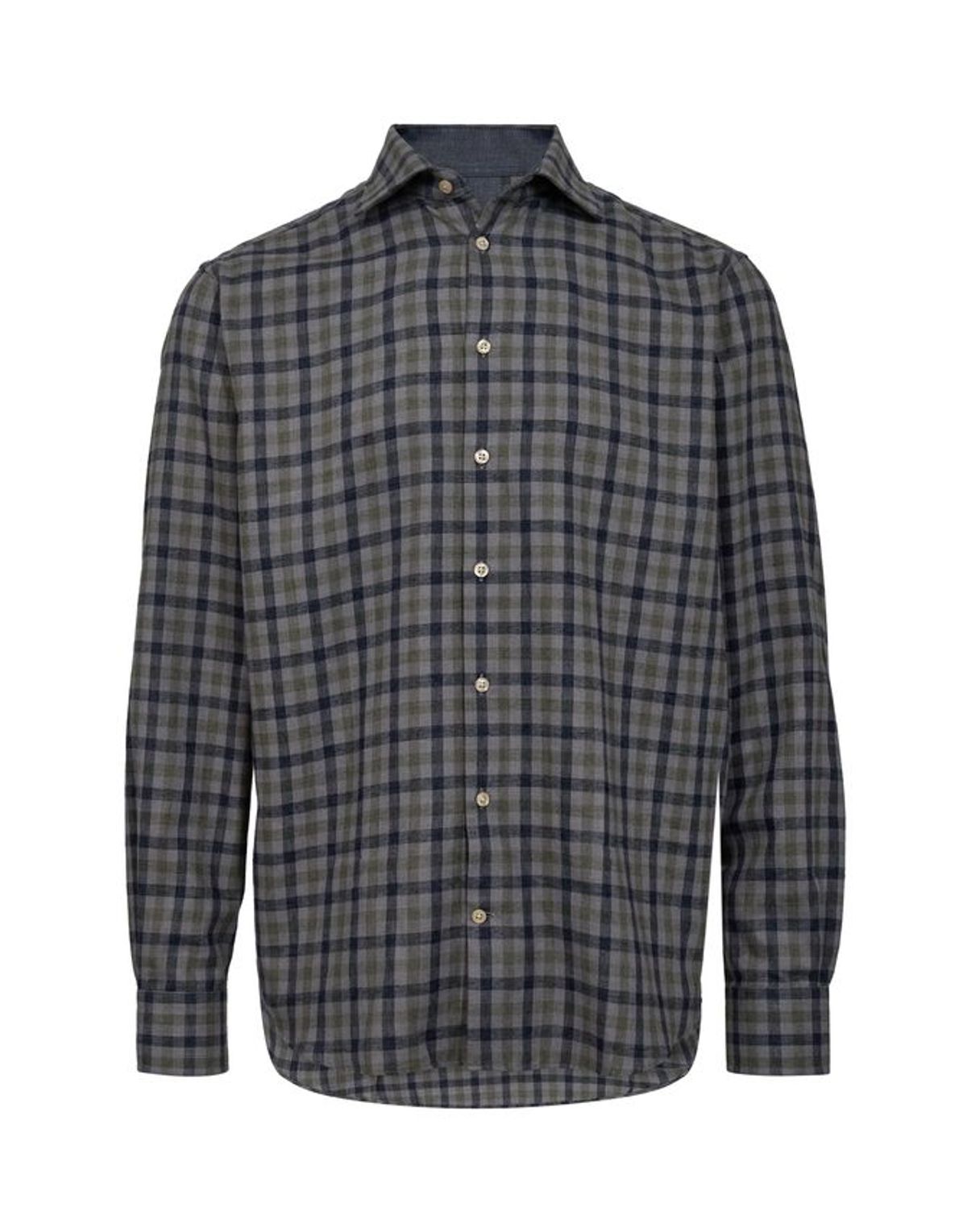 Modern fit l/s twill shirt