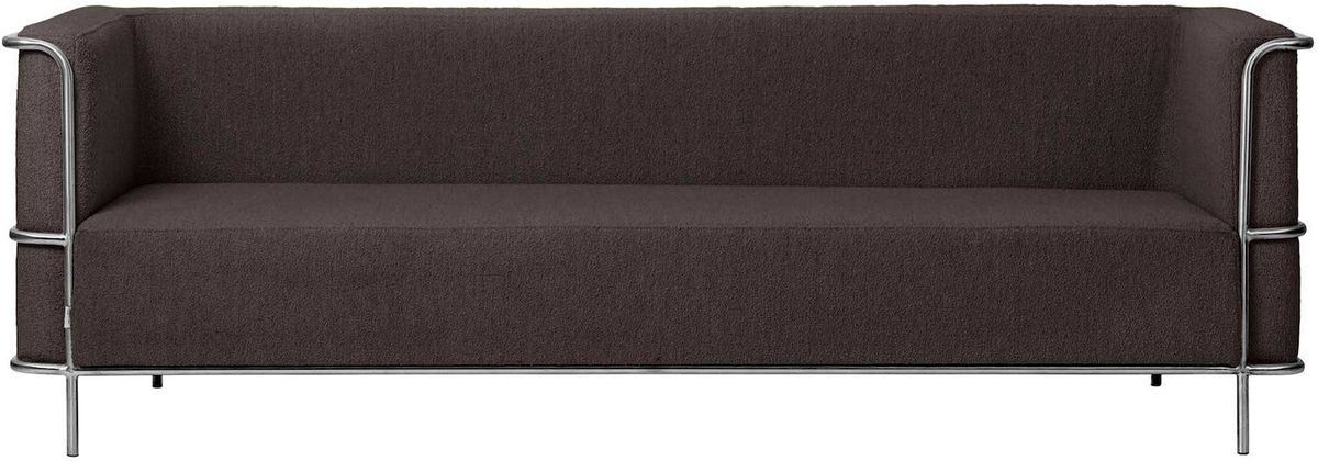 Modernist, 3-personers sofa, brun, H70x77x220 cm, bouclé