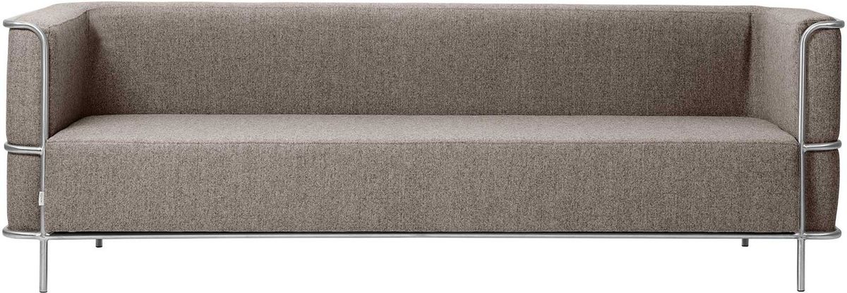 Modernist, 3-personers sofa, grå, H70x77x220 cm, uld