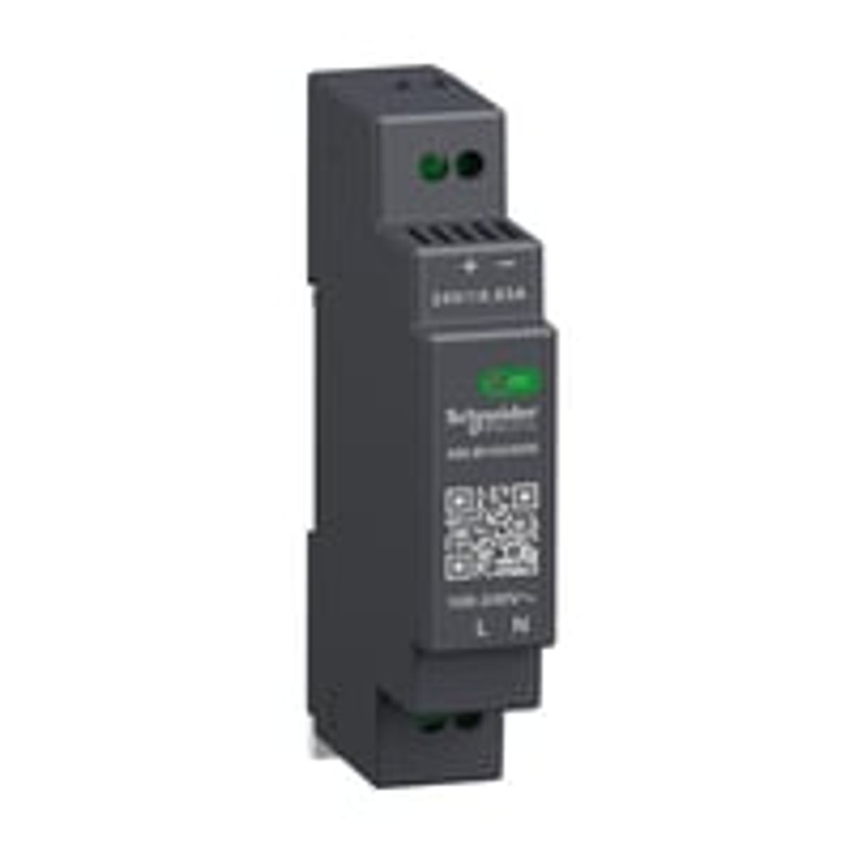 Modicon switchmode strmforsyning modular til DIN-skinne med 24 VDC 15 W-0,6 A udgang og 100-240 VAC