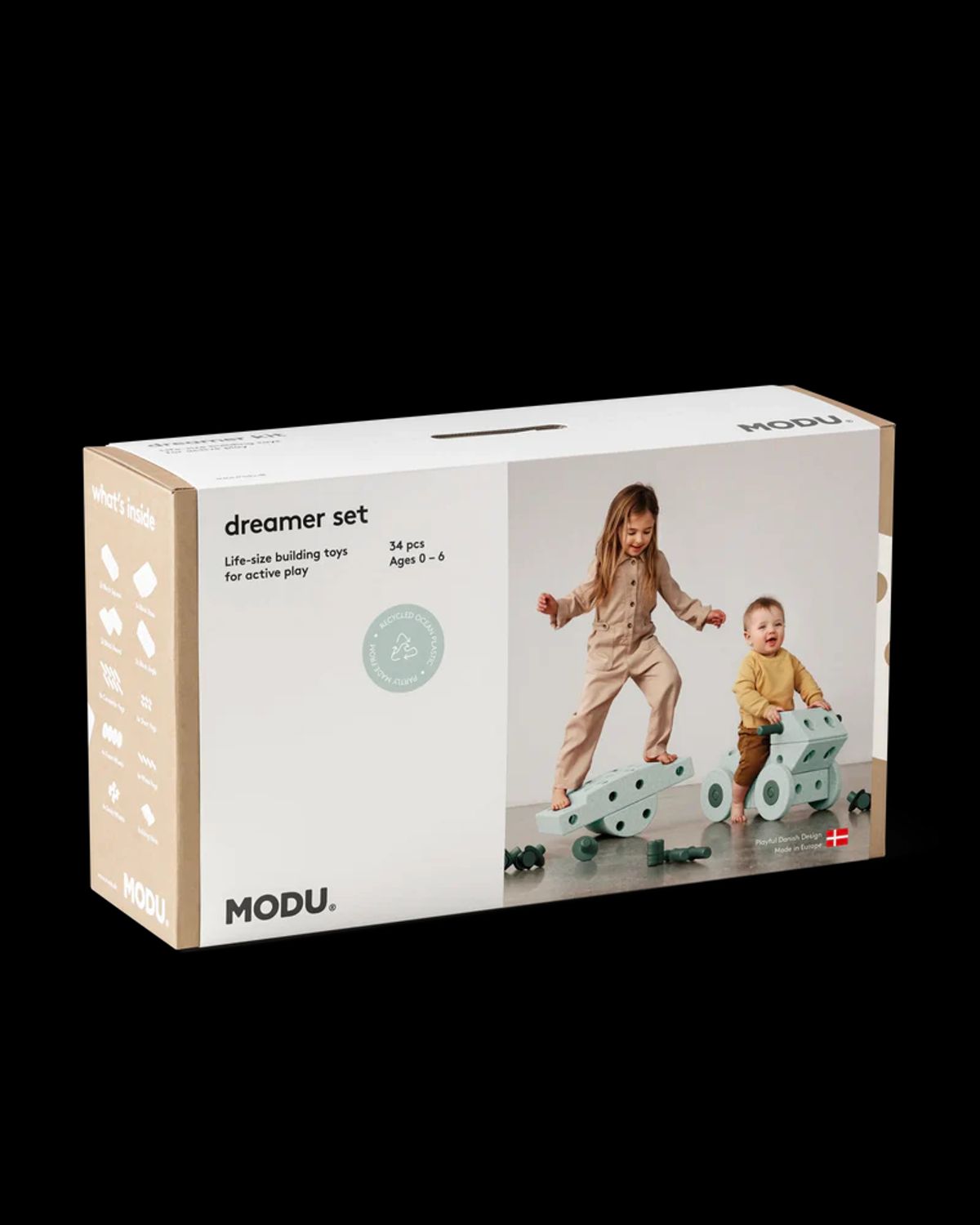 MODU Dreamer Bygge Sæt - Ocean Mint / Forest Green - Modu - Legekammeraten.dk