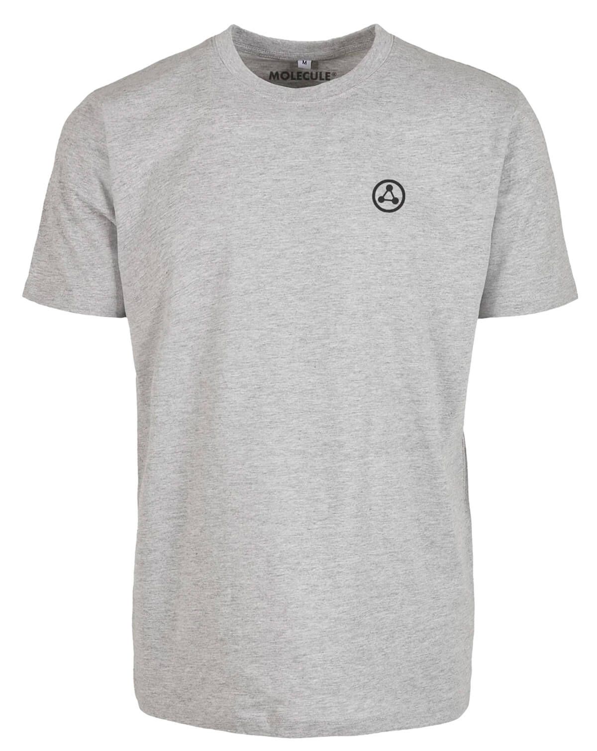 Molecule T-Shirt m. lille Logo Grey Melange