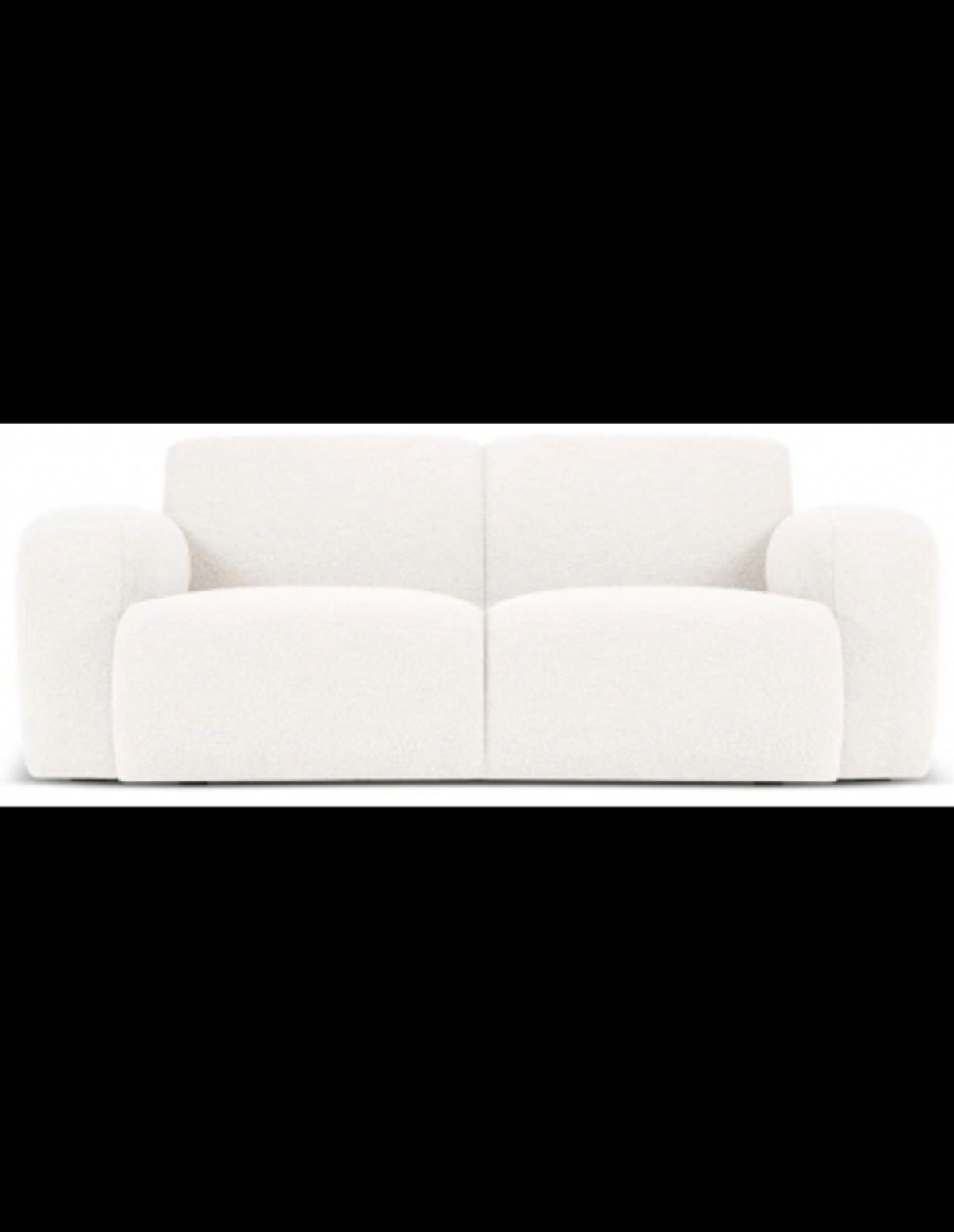 Molino 2-personers sofa i bouclé B170 x D95 cm - Hvid