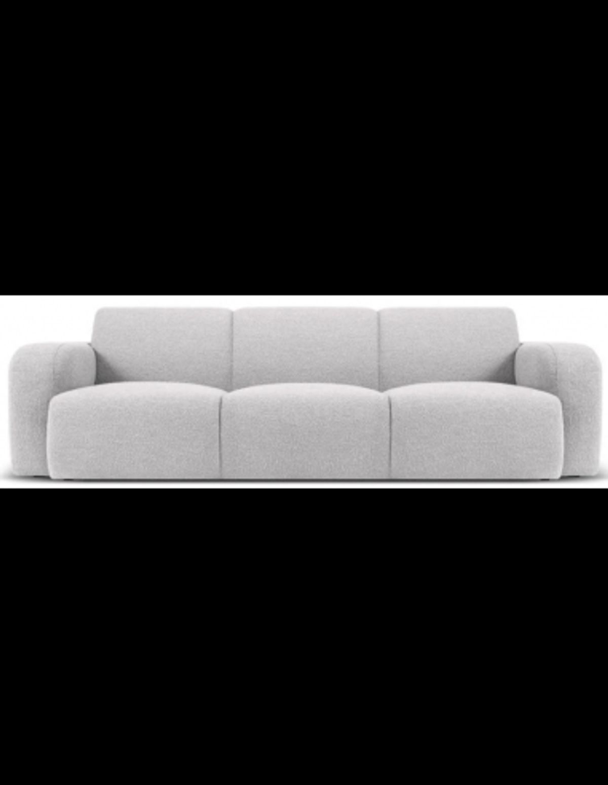 Molino 3-personers sofa i bouclé B235 x D95 cm - Lysegrå