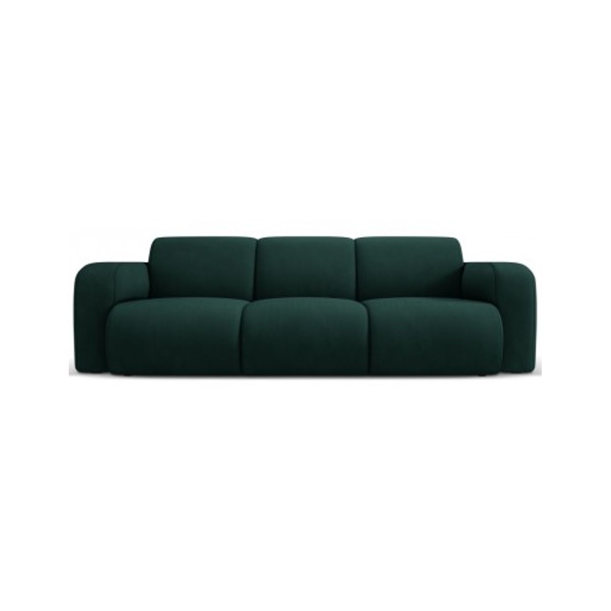 Molino 3-personers sofa i polyester B235 x D95 cm - Flaskegrøn