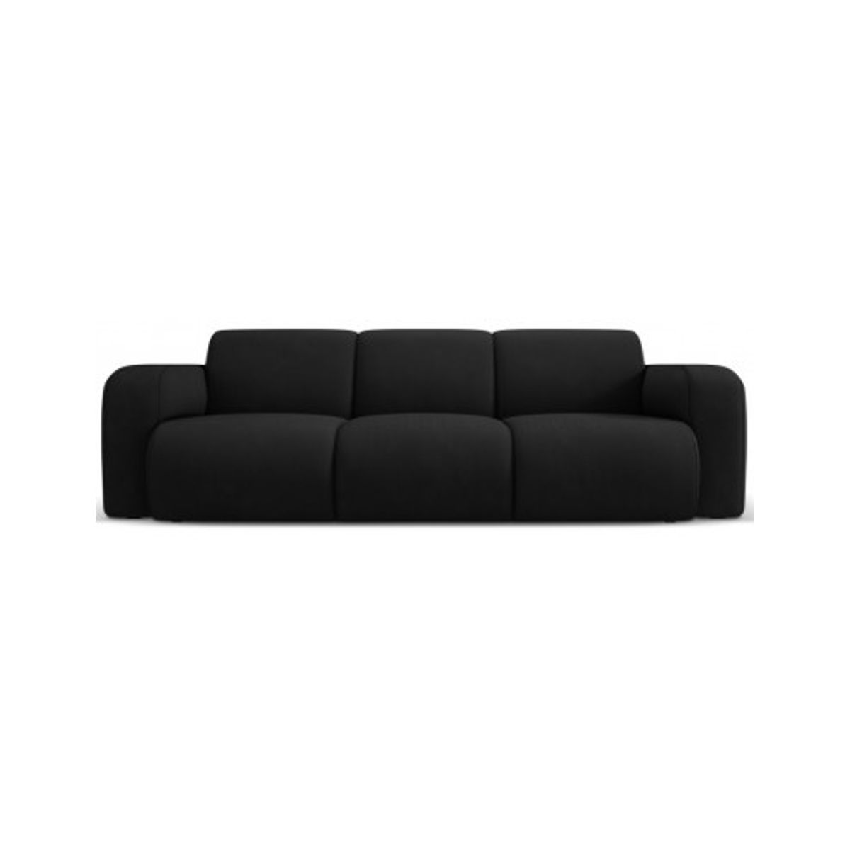 Molino 3-personers sofa i polyester B235 x D95 cm - Sort