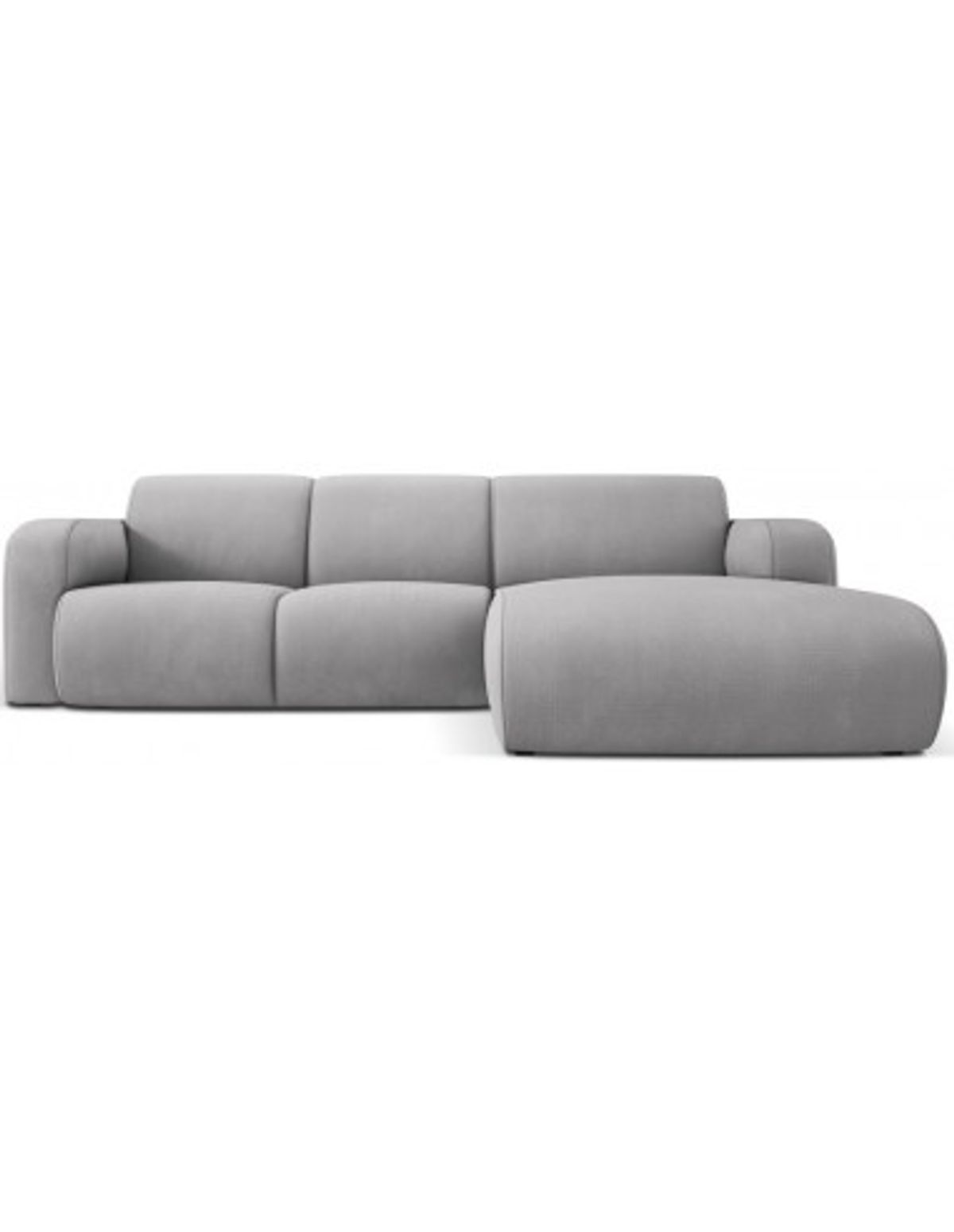 Molino højrevendt chaiselongsofa i polyester B250 x D170 cm - Lysegrå