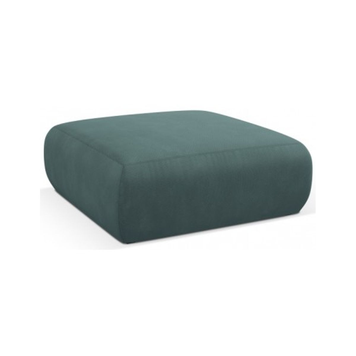 Molino puf til sofa i polyester B100 x D100 cm - Havgrøn