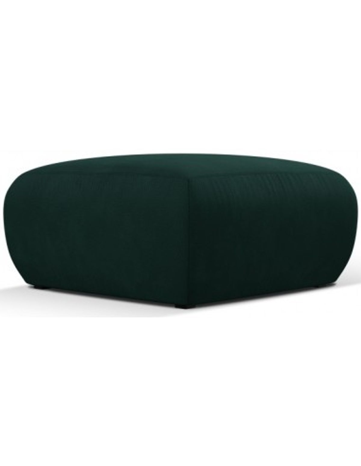 Molino puf til sofa i polyester B75 x D75 cm - Flaskegrøn