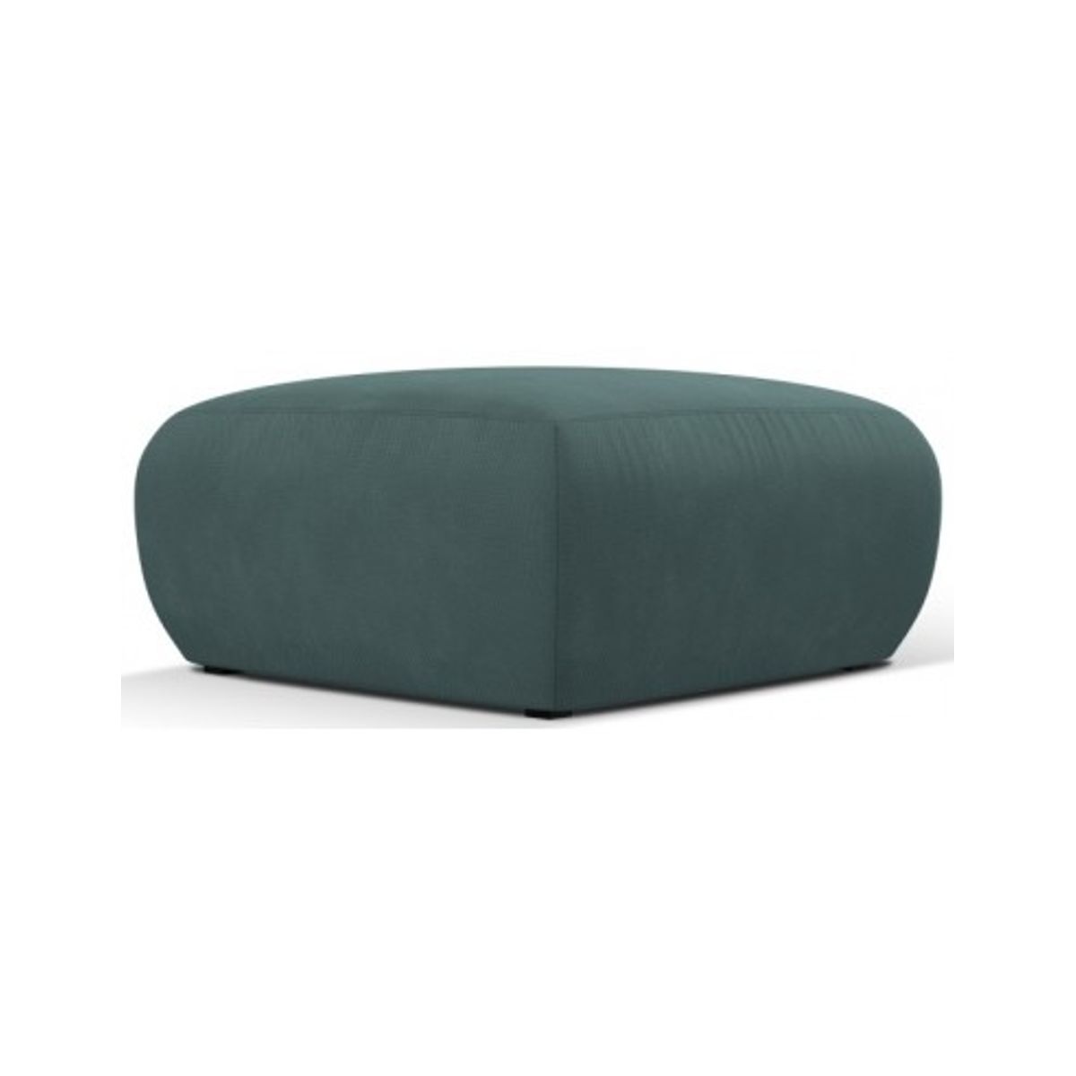 Molino puf til sofa i polyester B75 x D75 cm - Havgrøn