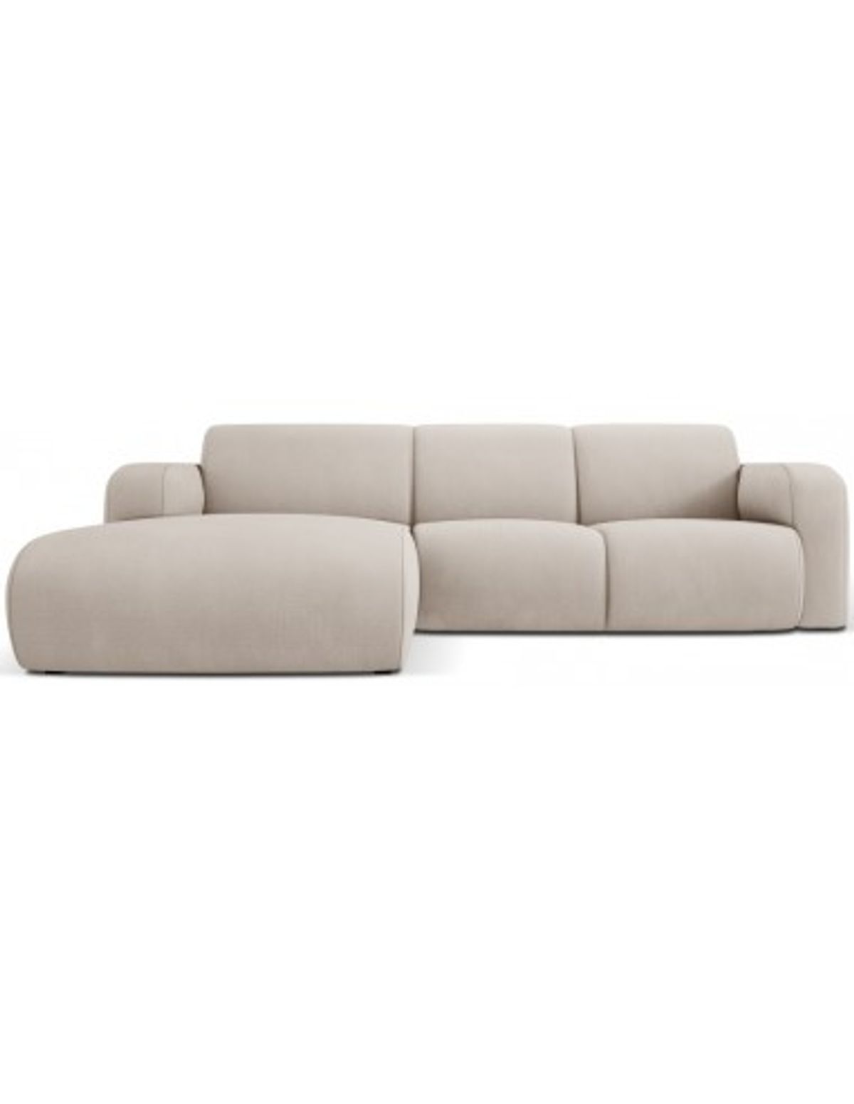 Molino venstrevendt chaiselongsofa i polyester B250 x D170 cm - Beige